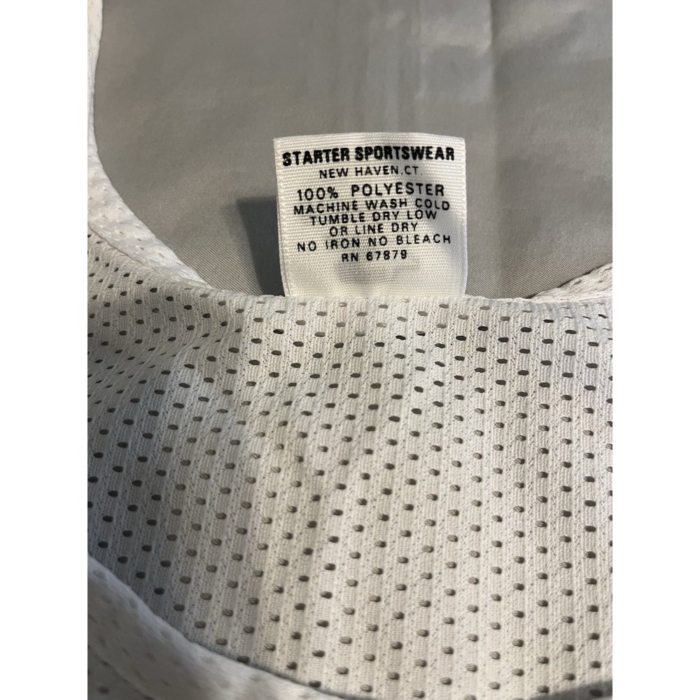 Vintage Boston Celtics Jersey Starter Mesh Tank Top Striped Made In USA White L - Picture 11 of 14